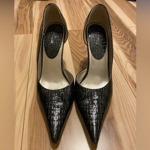 Diba Pointed Toe Heels - Color is called Black Lizard - Size 8.5